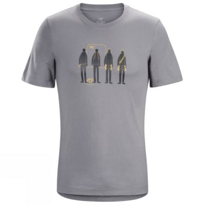 Playeras Arc'teryx Usual Suspects Manga Corta Hombre - Gris - Chile WIN745063